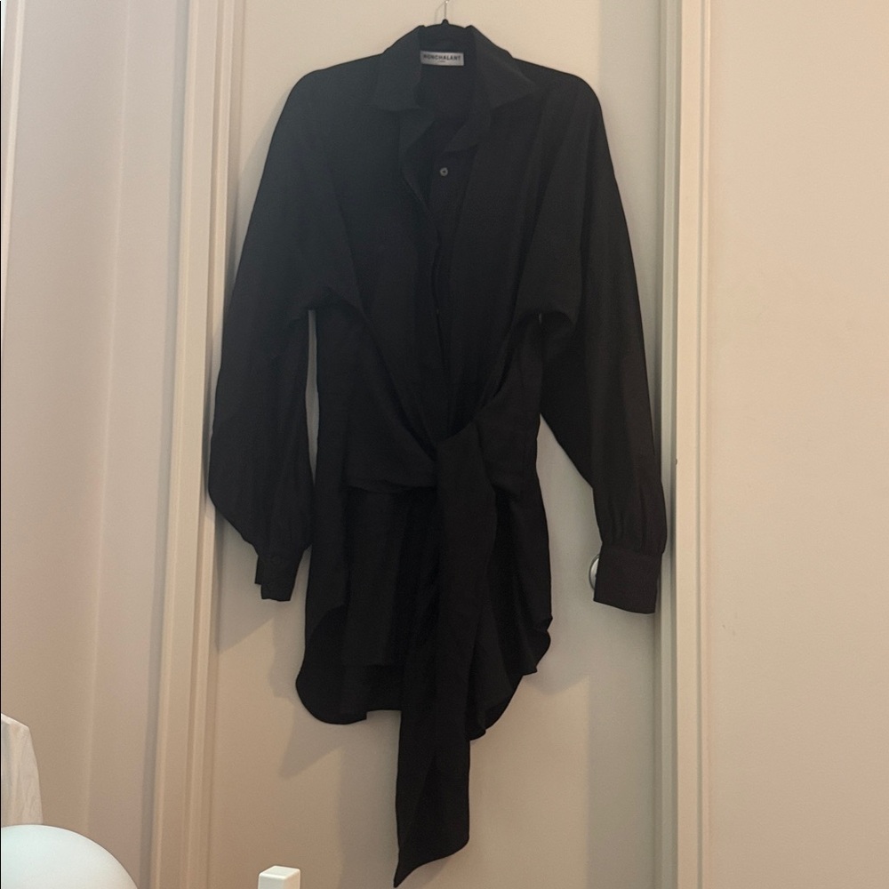 Revolve button down NONchalant Black Mini Dress - image 6